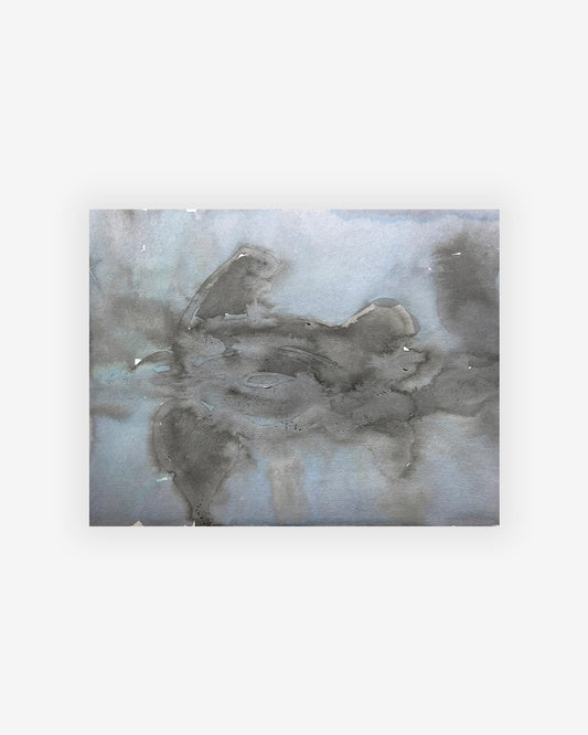 A watercolor painting of a Leatherback Turtle Print by the artist, Eskayel founder, on a white background