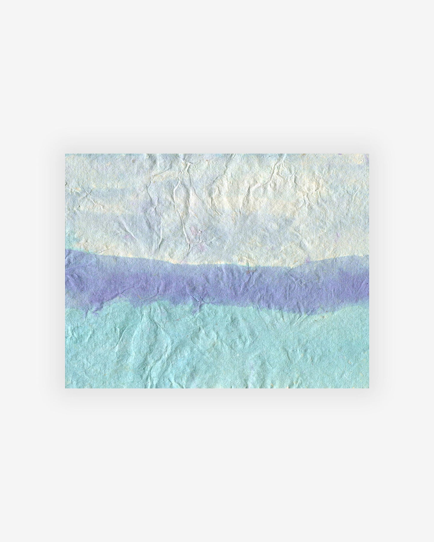 An Eskayel artist created a watercolor painting of a blue and white ocean The Sea Print