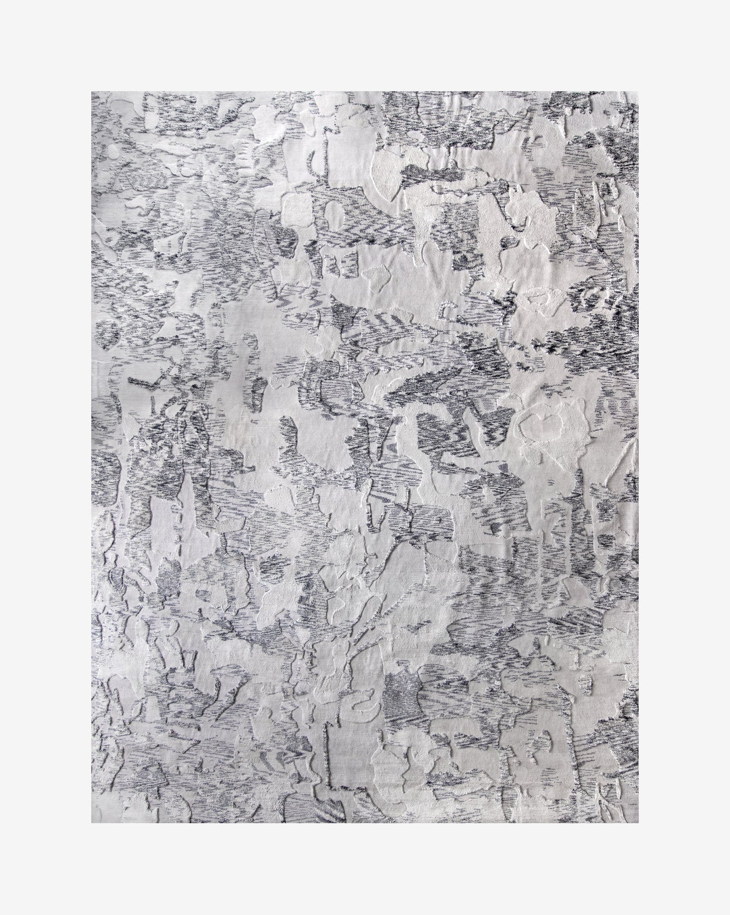 A Kotoubia Hand Knotted Rug Snowfleck from Kotoubia, Morocco with a pattern on it