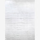 A Quotidiana Hand Knotted Rug Lefko White with white lines on it