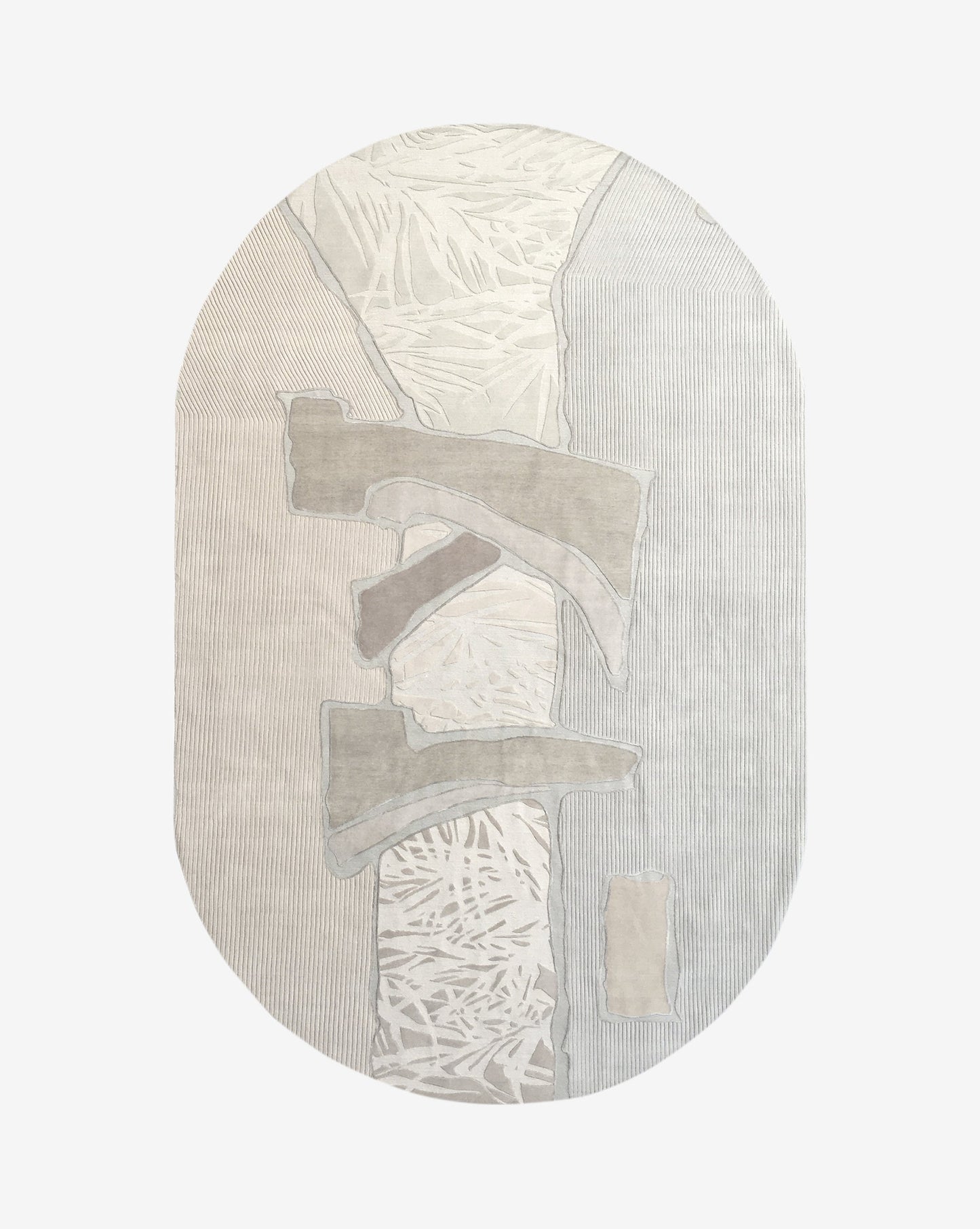 A handmade Sky Arc Hand Knotted Rug Neutral, from Eskayel studio