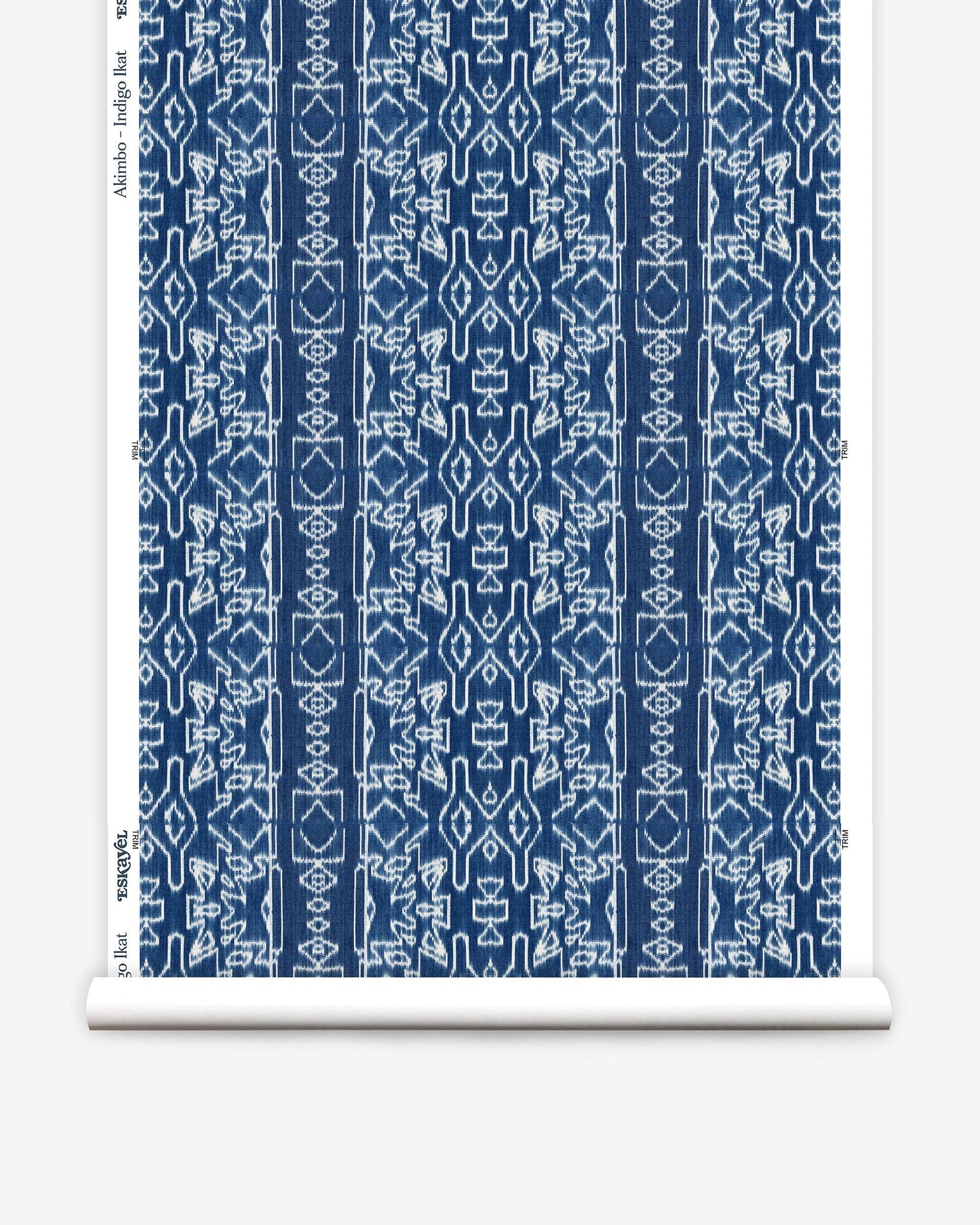 Akimbo Wallpaper||Indigo Ikat