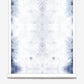 A blue and white Aquarius Wallpaper Indigo on wallpaper from the Era Collectionon wallpaper