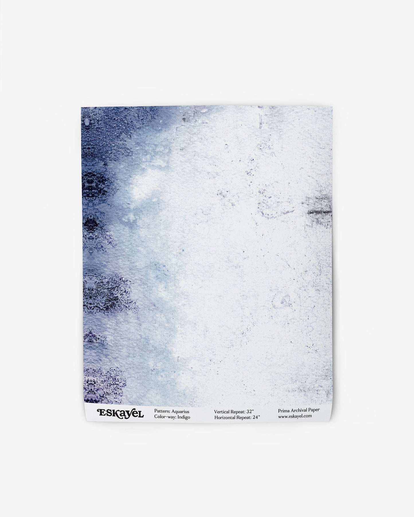 An image of the Aquarius Wallpaper Indigo from the Era Collection