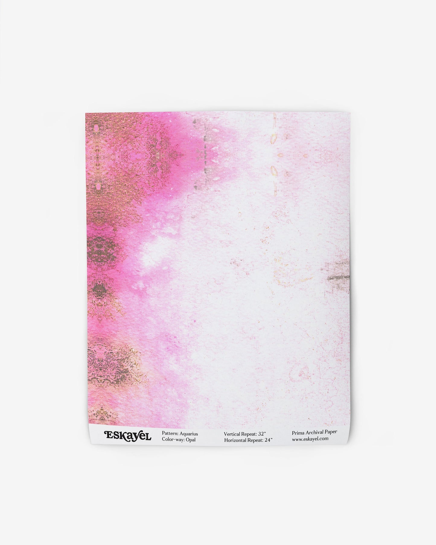 A pink and white paper napkin on wallpaper, perfect for any Aquarius Wallpaper or Opal-themed eventon wallpaper