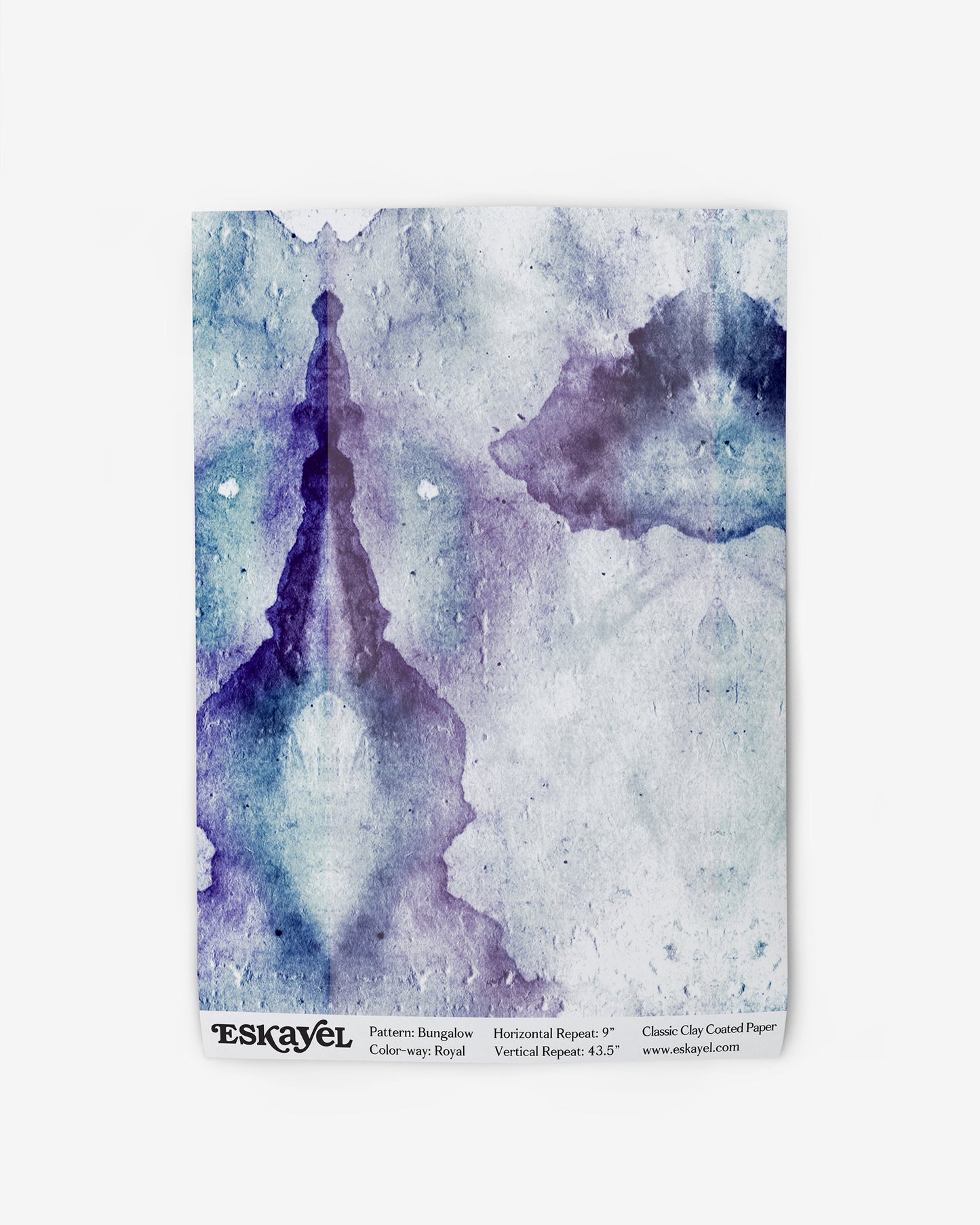 a Bungalow Wallpaper Sample Royal as a sample