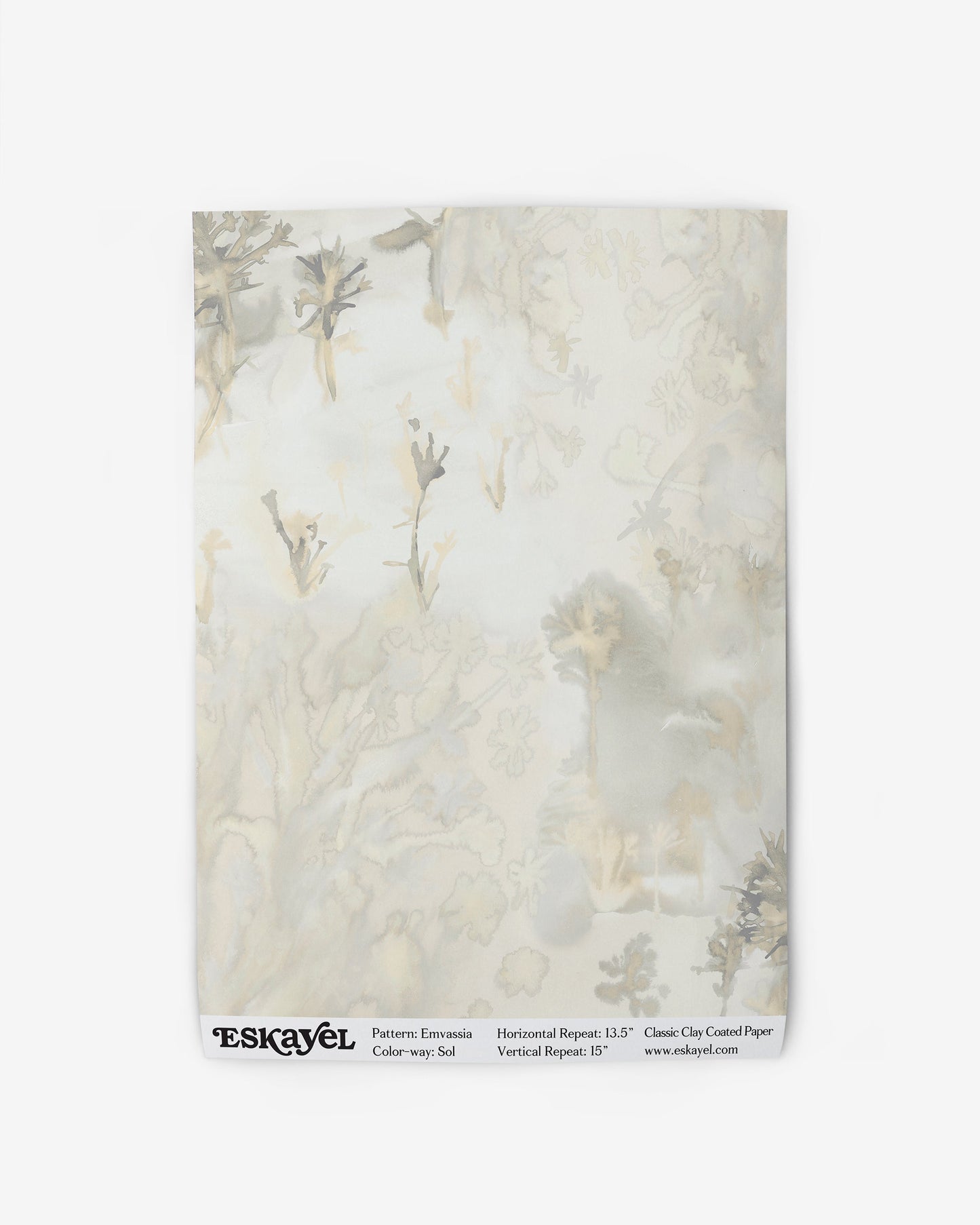 A floral patterned fabric with a high-end Emvasia Wallpaper Sol design
