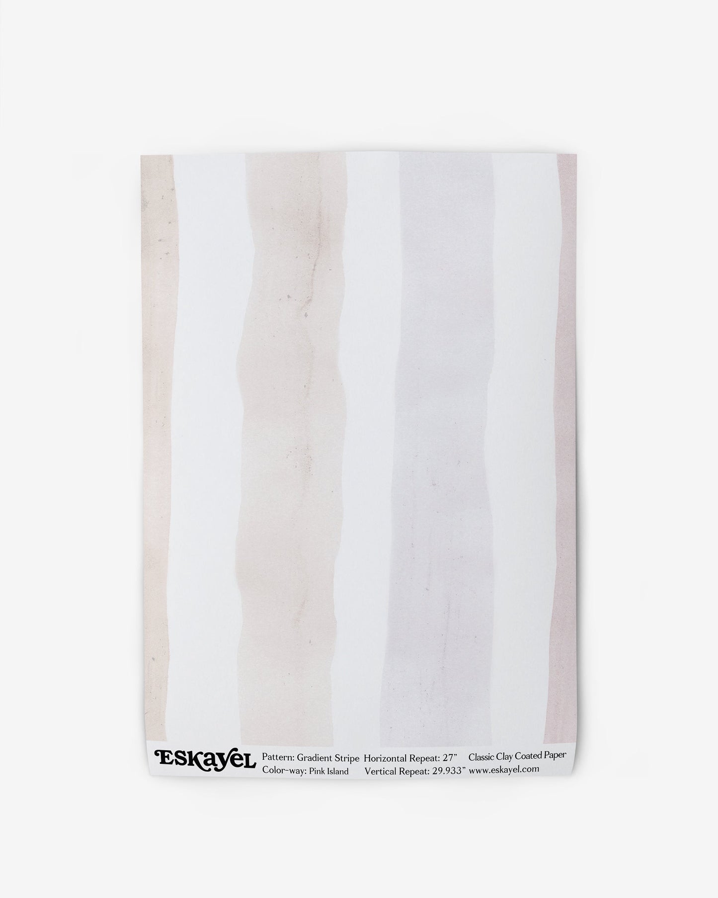 A Gradient Stripe Wallpaper Pink Island fabric