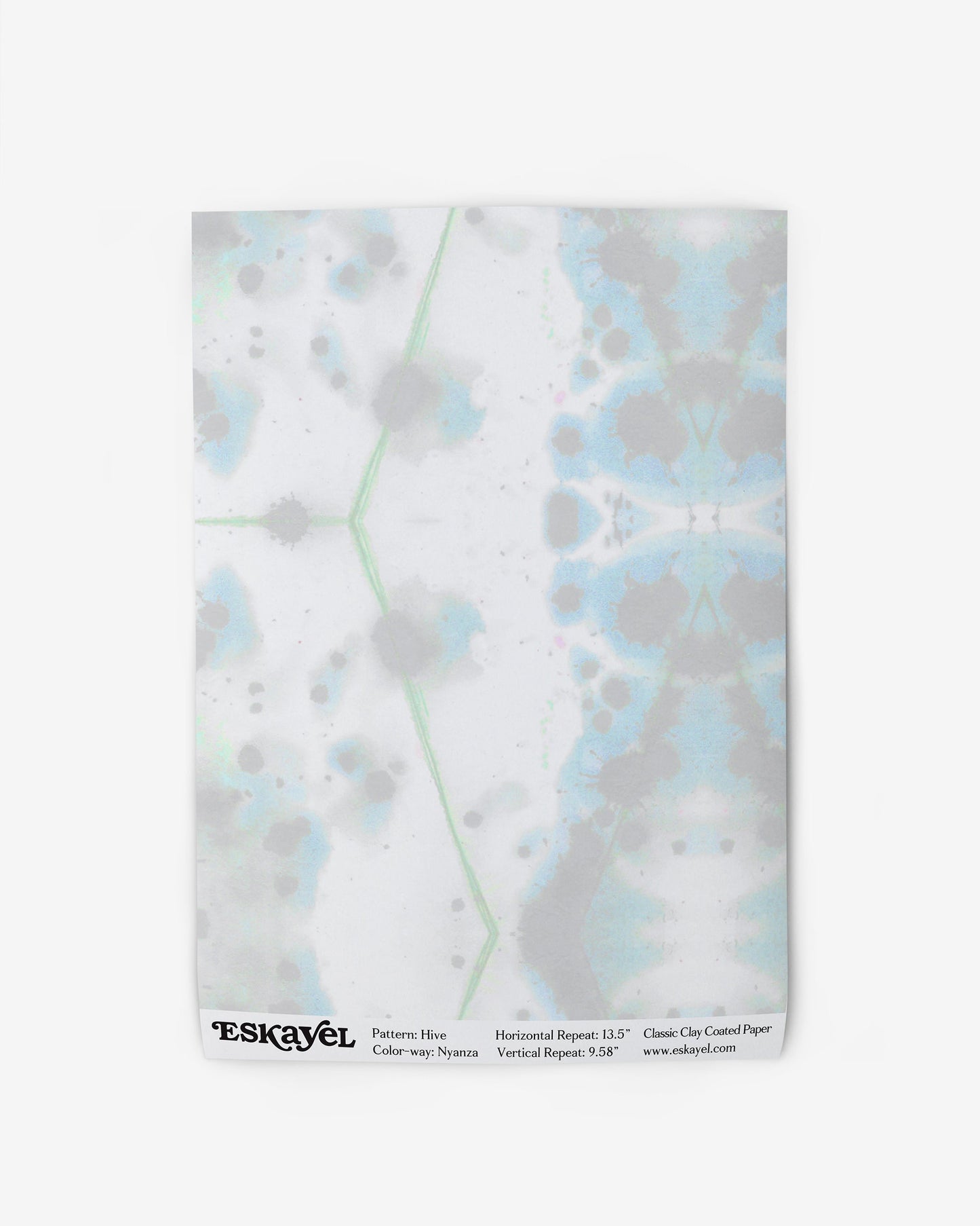 A Hive Wallpaper Sample Nyanza pattern on a white wallpaper