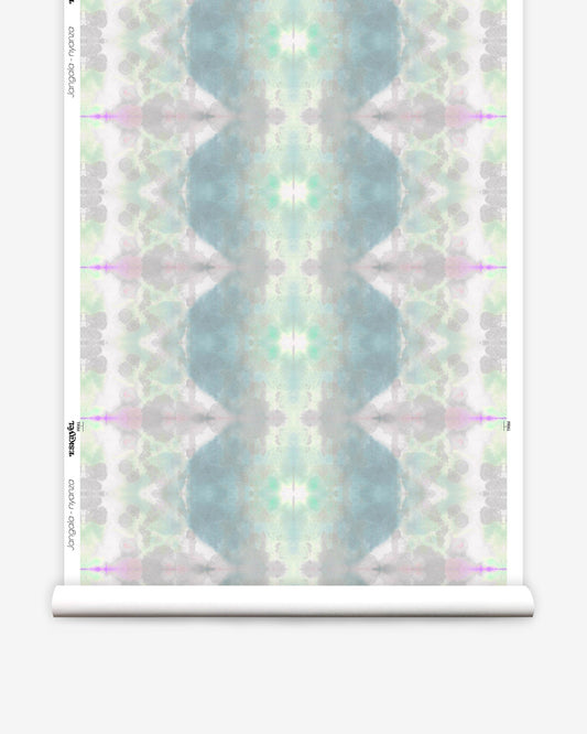 A roll of Jangala Wallpaper with a jungle pattern on it