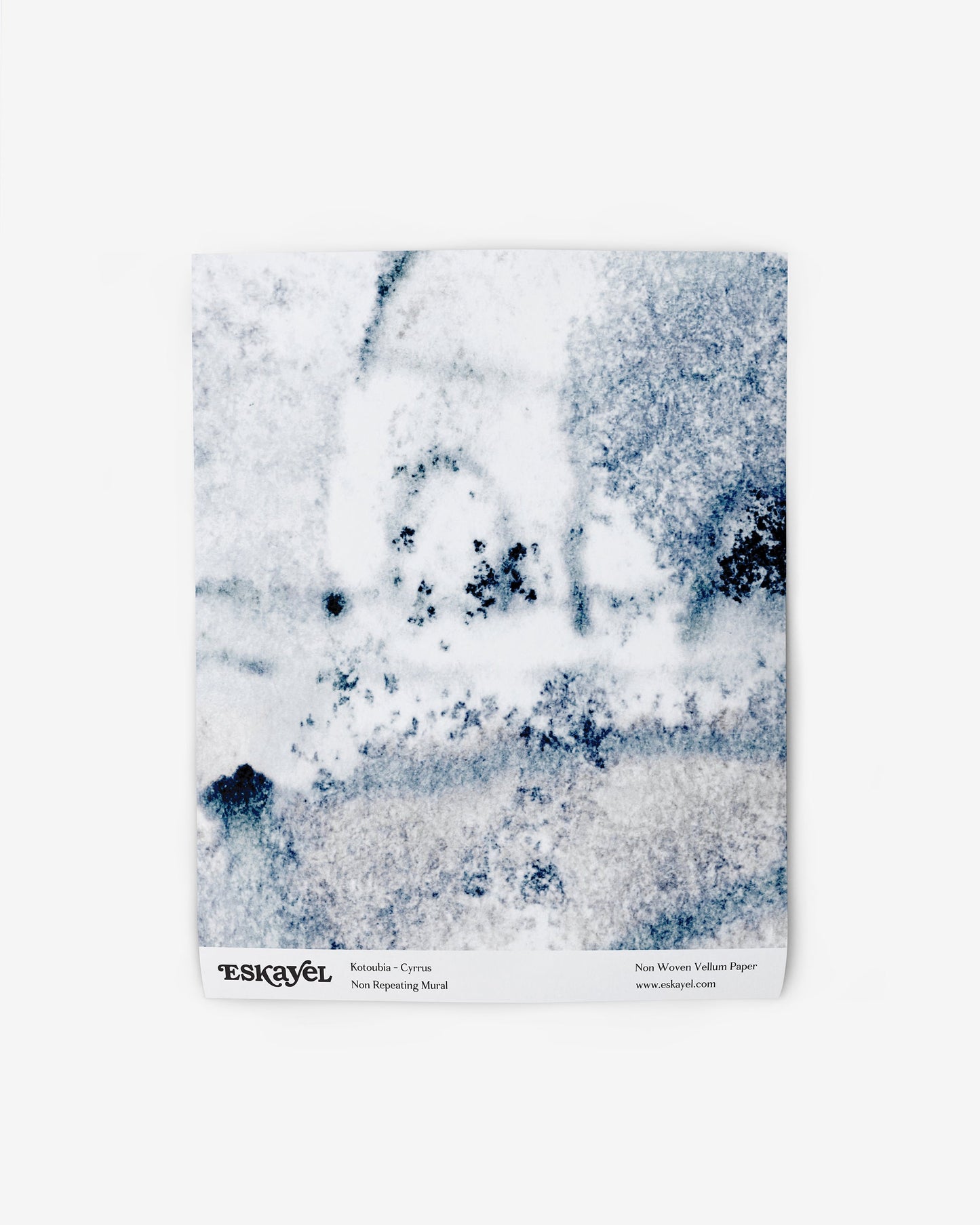 An image of a Kotoubia Wallpaper Sample Cyrrus on a white surface is a sample