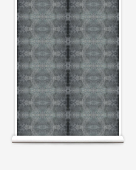 A grey and white Kusafiri Wallpaper Slate with a pattern on it