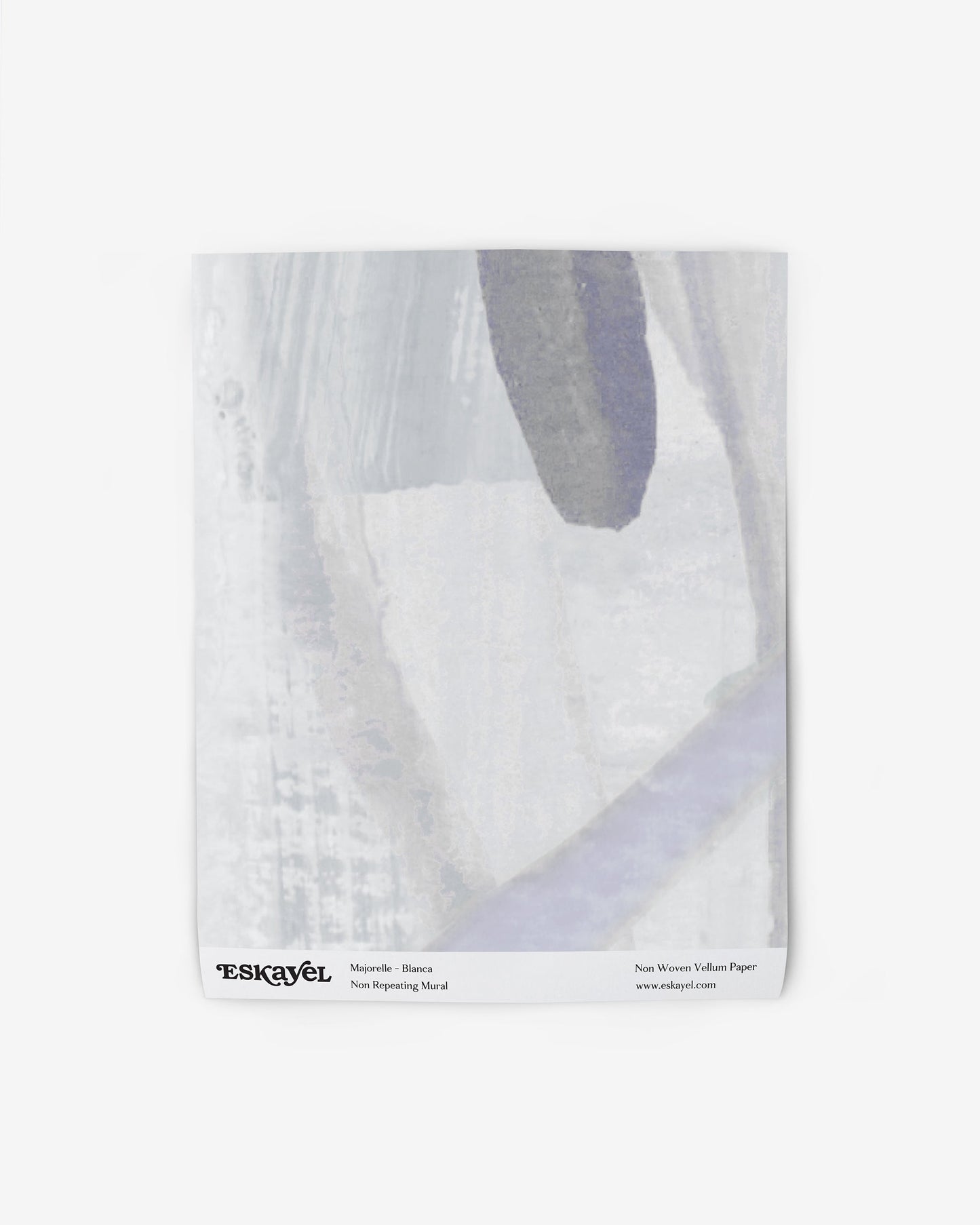 Watercolor wallpaper mural swatch image of Majorelle Blanca | Eskayel