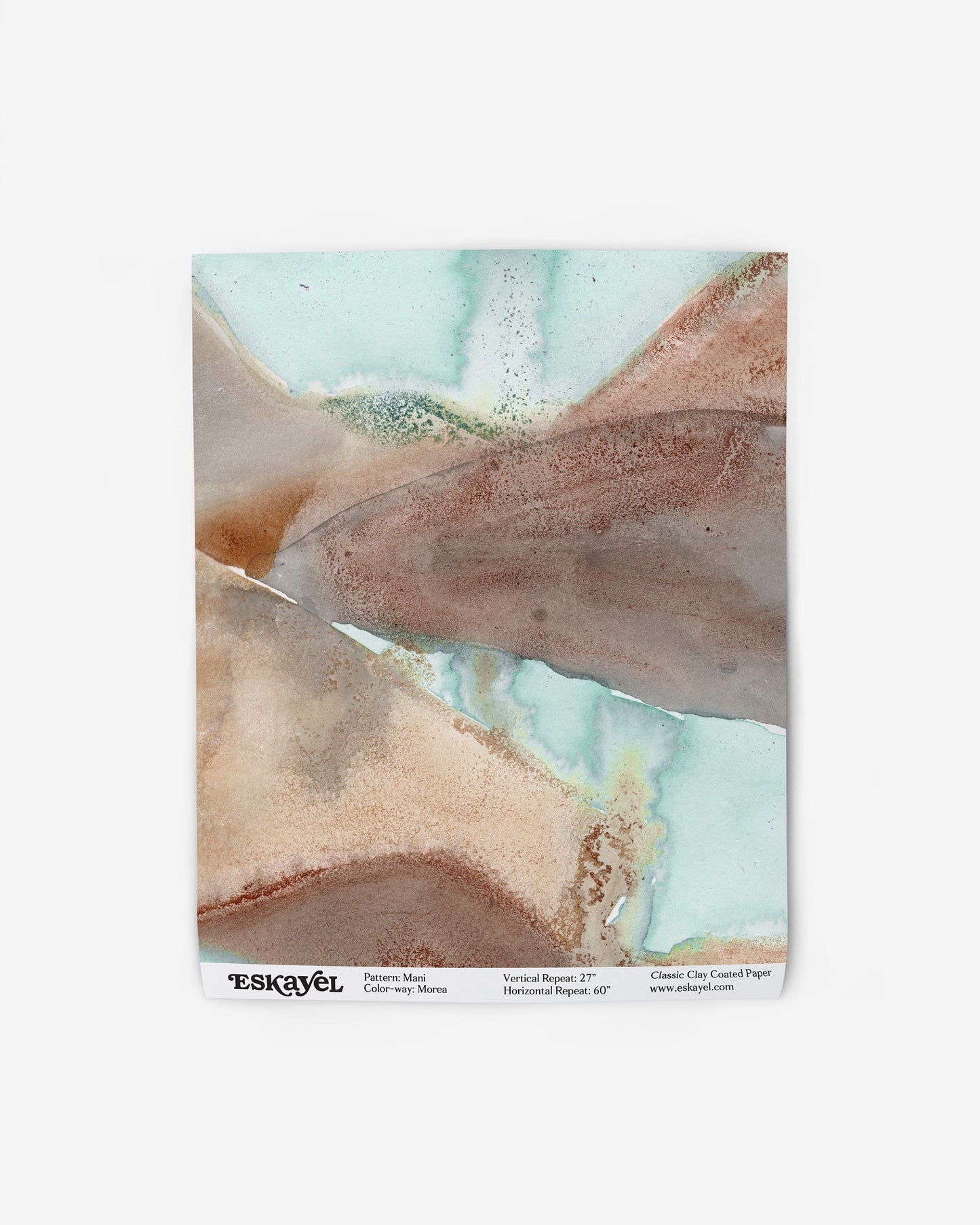 A Mani Wallpaper Sample with a brown background