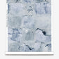 A Melting Checks Wallpaper Ocean with a textured modern spirit in an Ocean colorway on wallpaper