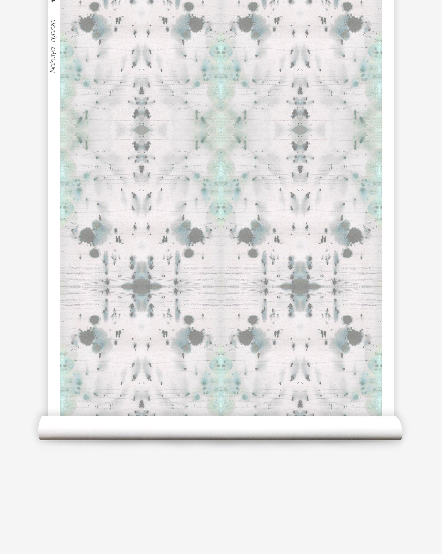A roll of Nyanza wallpaper with an abstract design from the Jangala Collection