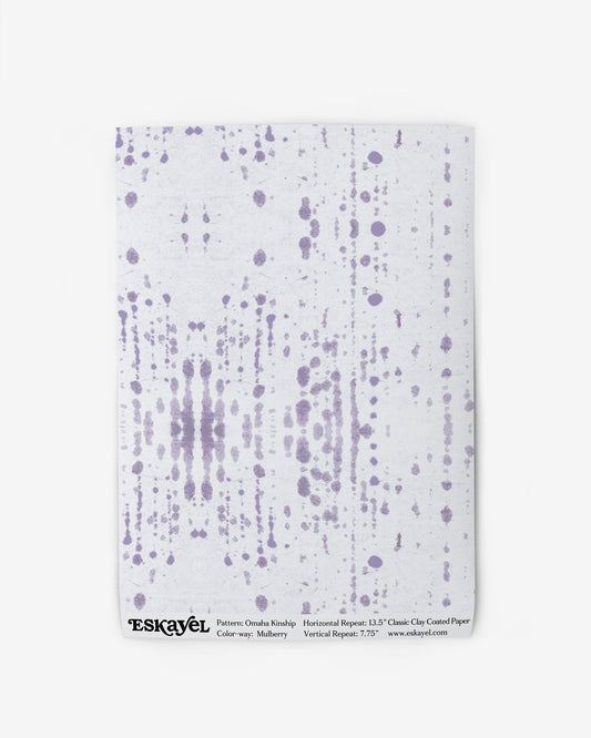 An Omaha Kinship Wallpaper Sample Mulberry is the perfect sample to order