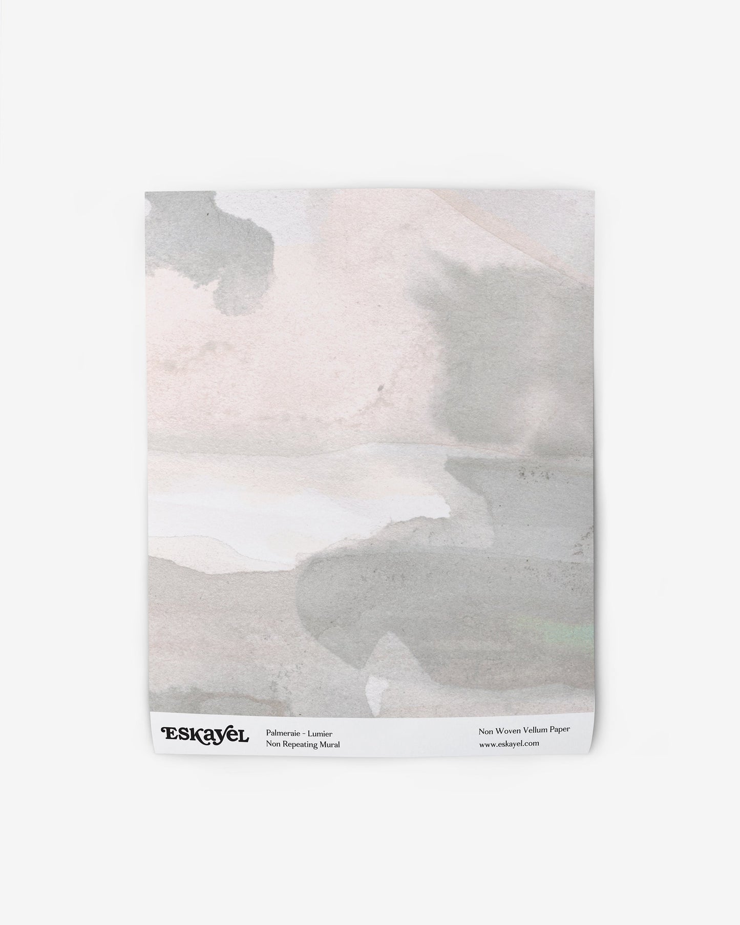 Watercolor wallpaper mural swatch image of Palmeraie Lumier | Eskayel