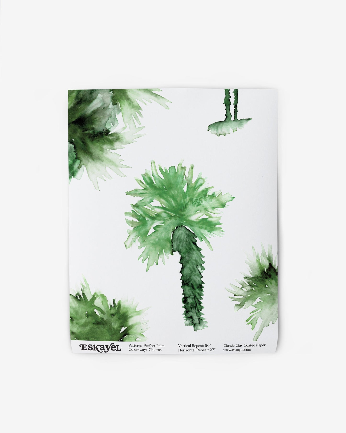 A watercolor painting of palm trees, Perfect Palm Wallpaper Chloros, on wallpaper