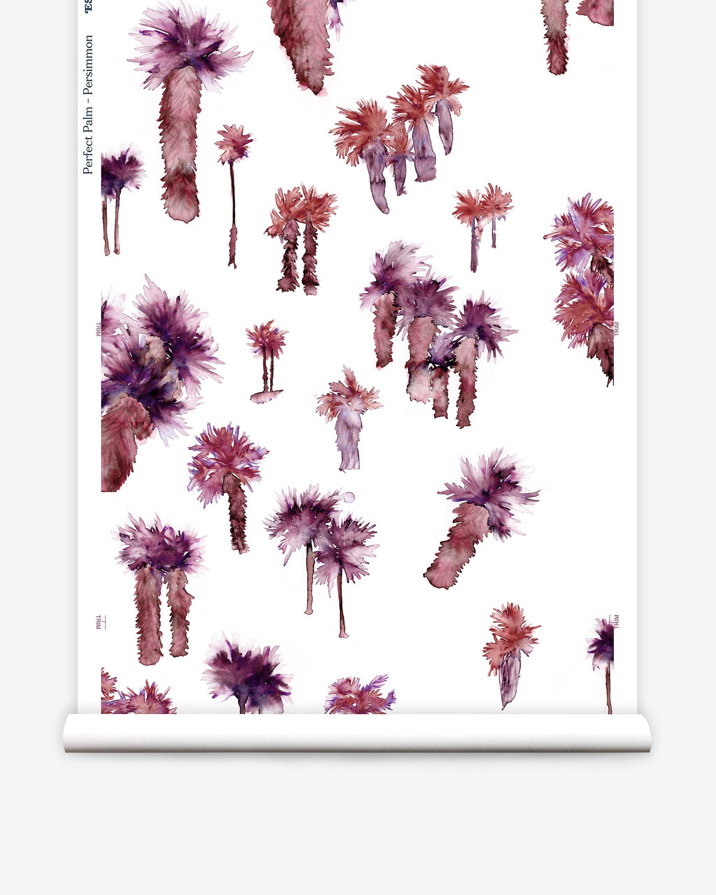 A high-end Perfect Palm Wallpaper Persimmon with palm trees on it