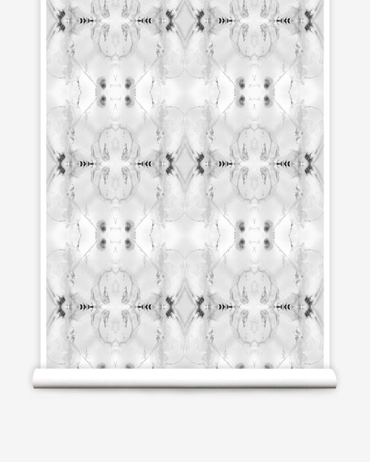 A Polar Pedigree Wallpaper Greyscale with an abstract pattern