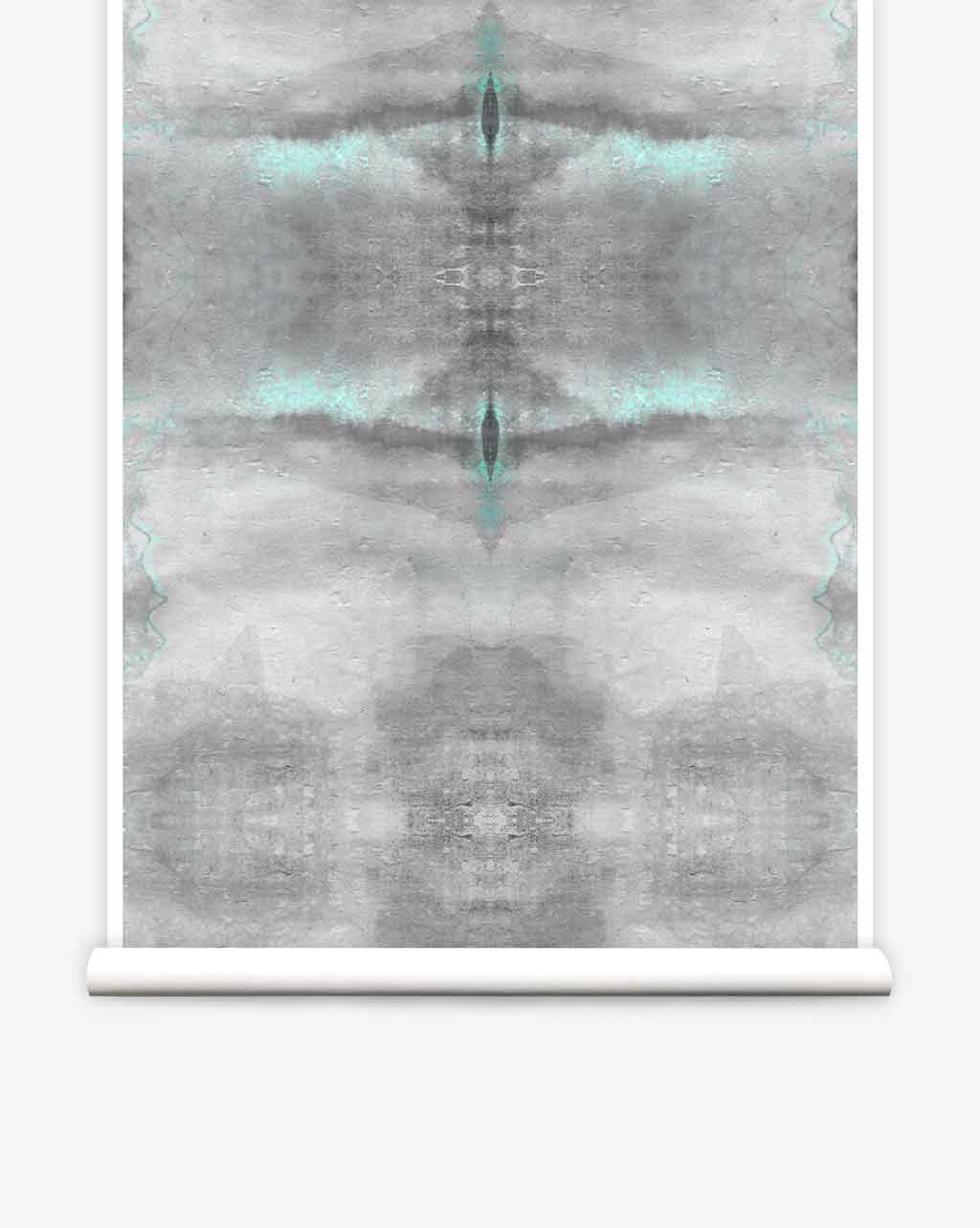 A Poolside Wallpaper with a grey and blue design on it
