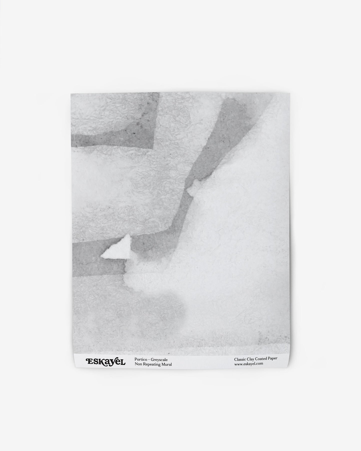 A Portico Wallpaper Mural Greyscale mural drawing on a surface