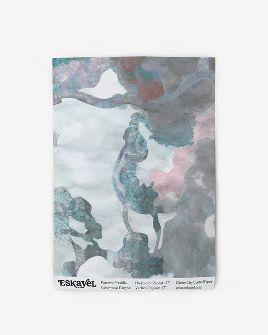 A wallpaper with the Presidio Wallpaper Sample Canyon design on it can be ordered
