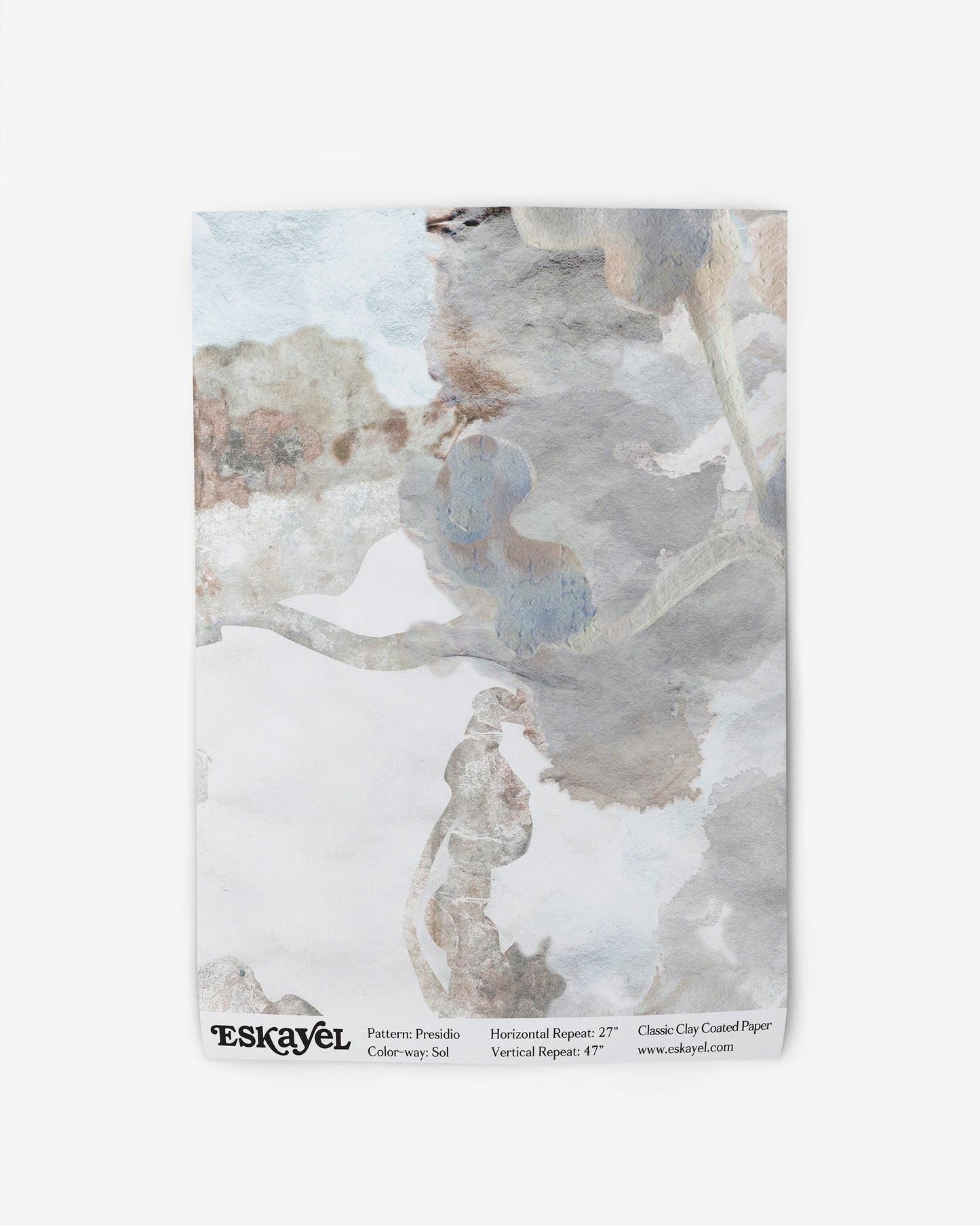 A luxury fabric with Presidio Wallpaper||Sol pattern on it.