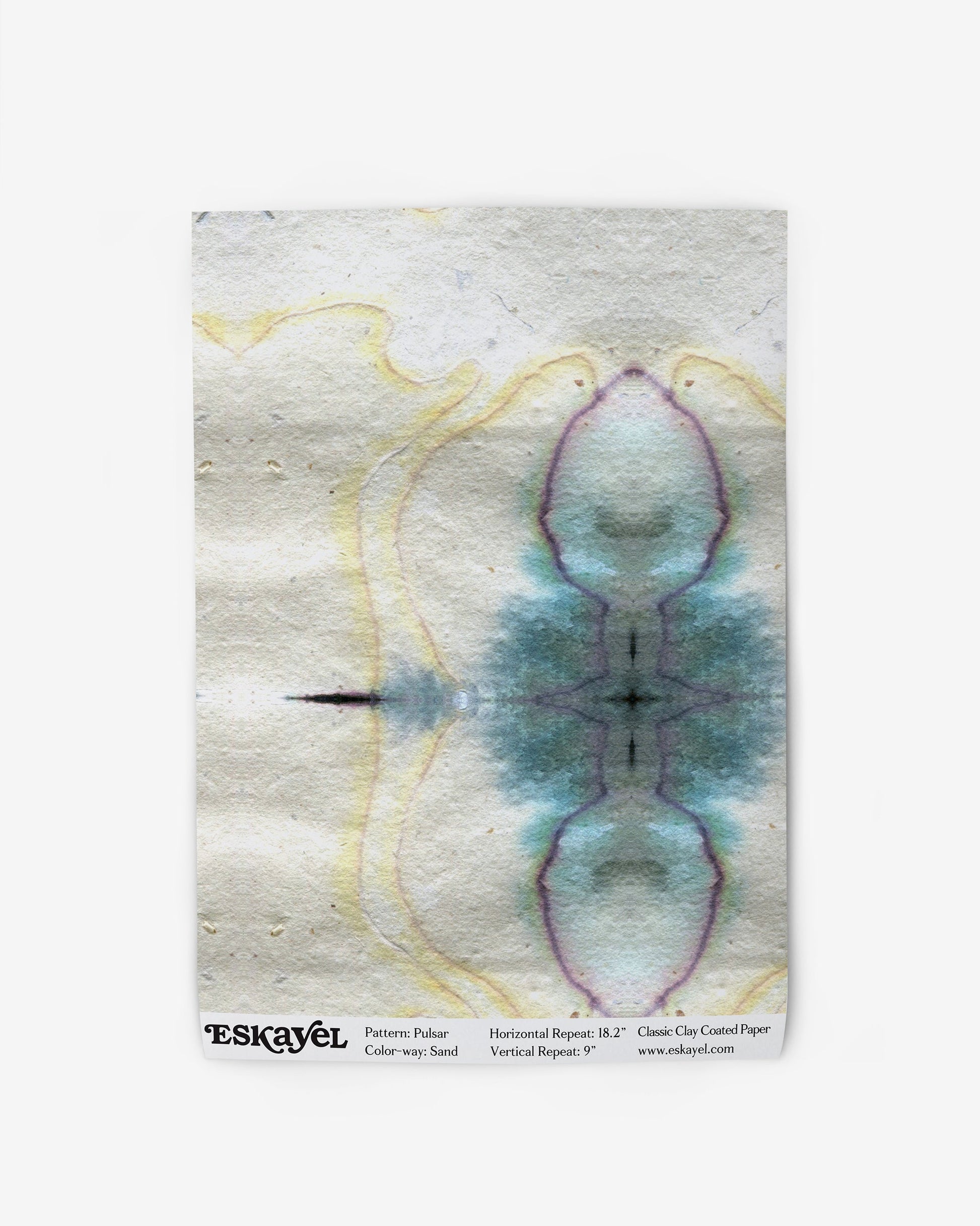 a Pulsar Wallpaper Sample Sand with an abstract design on it