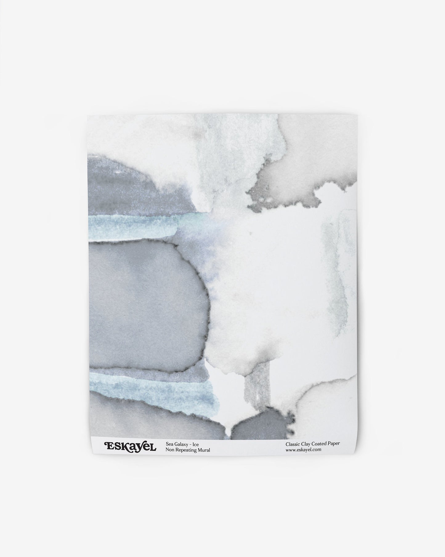 A blue and gray Sea Galaxy Wallpaper washcloth on wallpaper, with a touch of luxury mural artworkon wallpaper