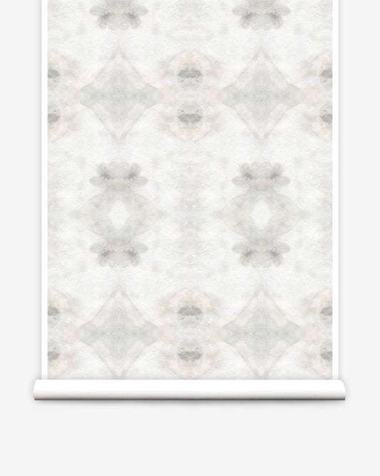 A Lora Collection The Teacher Wallpaper Cloud with a grey and white pattern