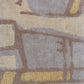 A yellow Quotidiana Hand Knotted Rug design with a beige and brown pattern