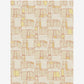 A beige and yellow Quotidiana Hand Knotted Rug  Ilios design on a white background