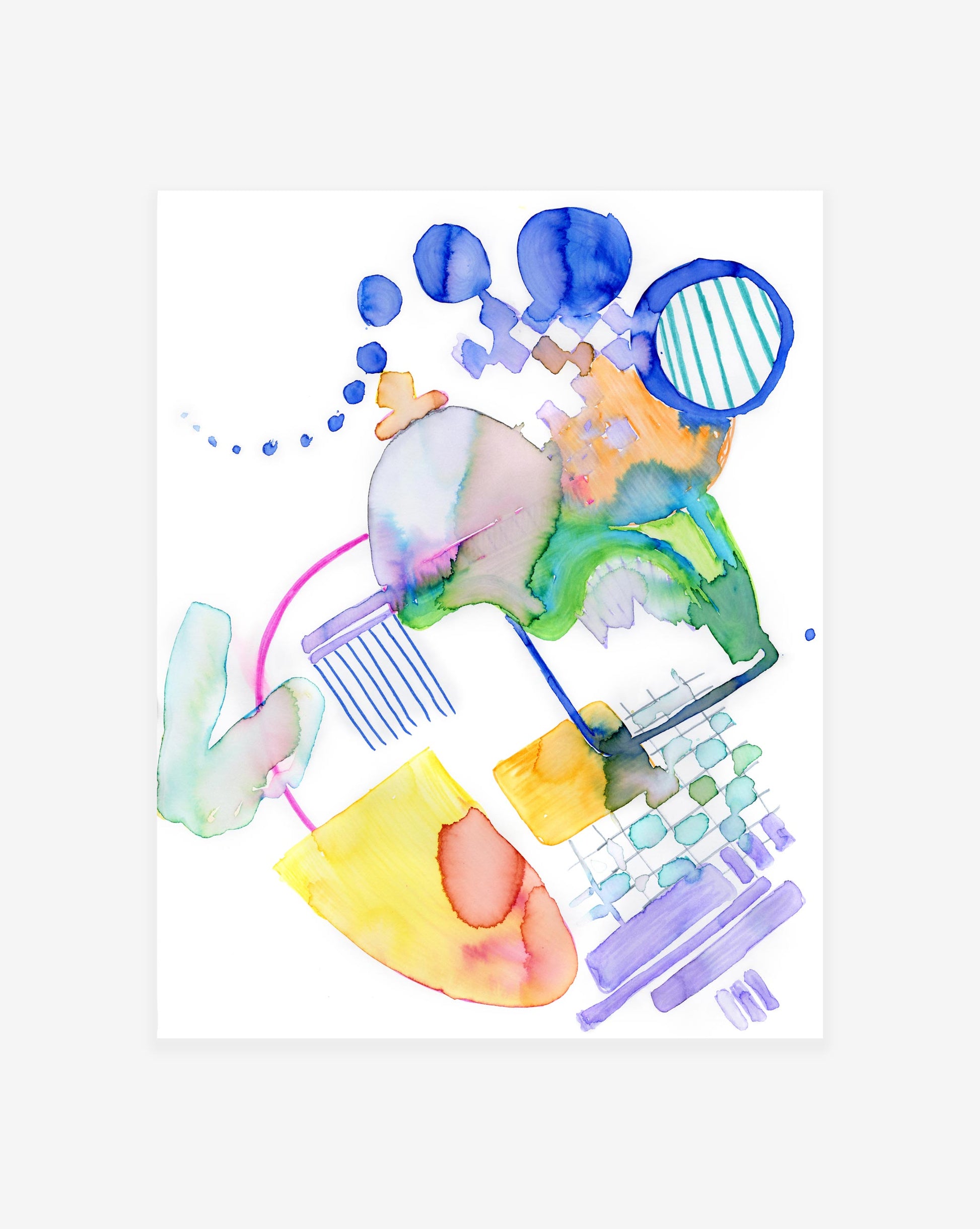 A Sea Galaxy Print by artist and Eskayel founder, featuring a colorful abstract design
