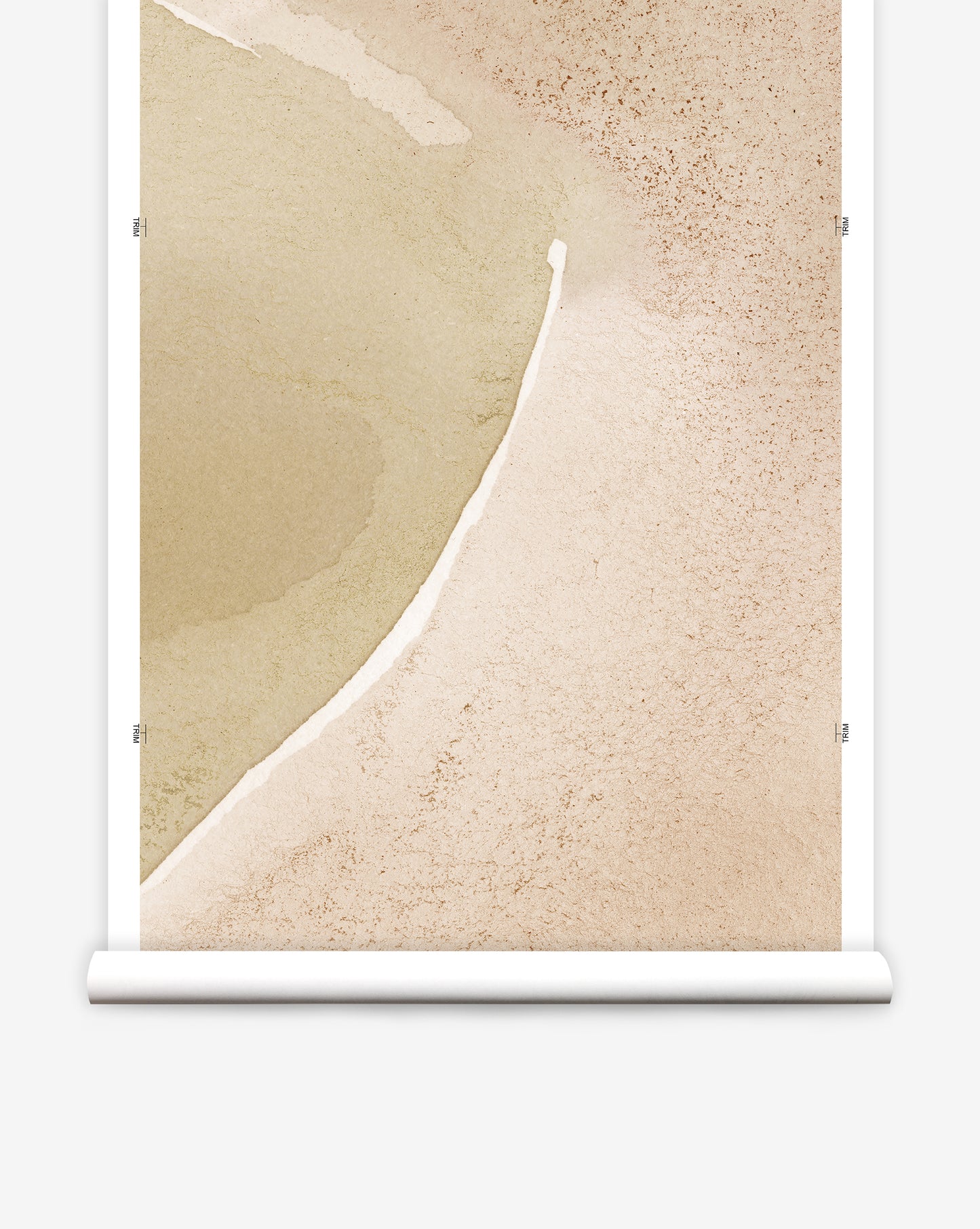 Abstract oversize brushstrokes in beige tones set the scene in Mod Mural luxury wallpaper in Flax.