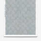 In Baby Scallops custom wallpaper in Sage, watery teal tones create a pattern of overlapping curves.