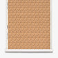 A roll of Alhelí Grasscloth||Frangipani sustainable wallpaper featuring a repeating brown and tan floral pattern with a textured appearance.