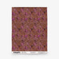 Alhelí Grasscloth||Rubra wallpaper featuring a repeating pattern of magenta flowers and brown stems on a textured, horizontal-striped brown background.