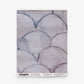 Preview the Baby Scallop Grasscloth Sample||Pomegranate, featuring overlapping pastel scallops and subtle texture—ideal for reviewing design details before you order.