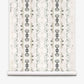 Bali Stripe Grasscloth||Sand is a wallpaper roll featuring a repeating abstract pattern in soft gray, brown, and tan tones, with symmetrical, mirrored organic shapes and subtle line details for an elevated Bali-inspired aesthetic.