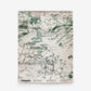Bosky Toile Grasscloth in Chloros, a textured luxury sisal wallpaper featuring a green, watercolor-style toile pattern of stylized tree branches and foliage.