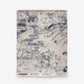 Sample of Bosky Toile Grasscloth||Midnight wallpaper featuring a dark blue and white watercolor pattern of wispy, hand-drawn branches on luxury sisal.