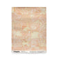 Yaya grasscloth wallpaper in Grapefruit as a swatch — beach-themed graphic botanical wallpaper in pale peach with light yellow highlights | Eskayel