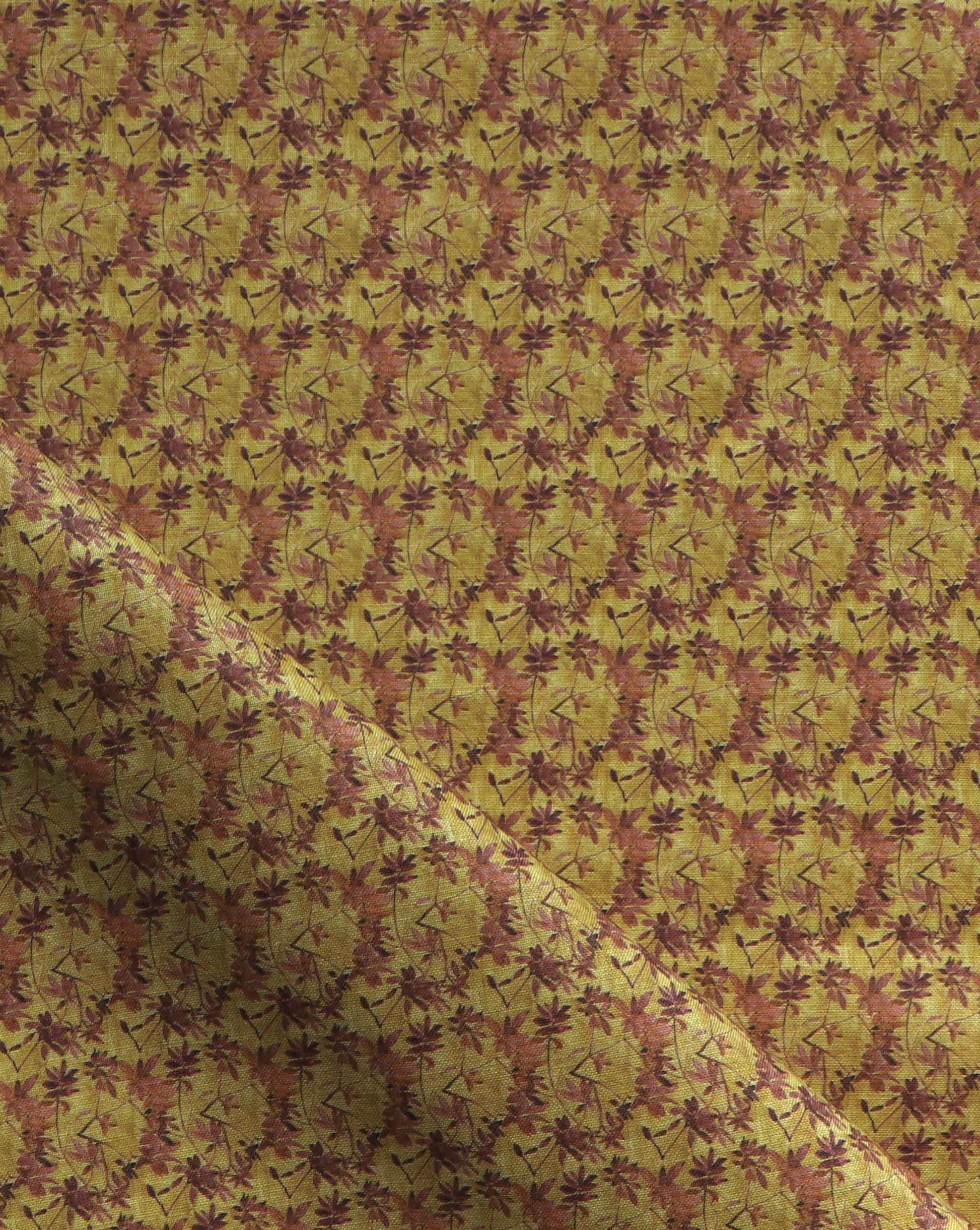 Eskayel’s Alhelí, a tiny repeating pattern for fabric, in the green-based colorway Jasmine.