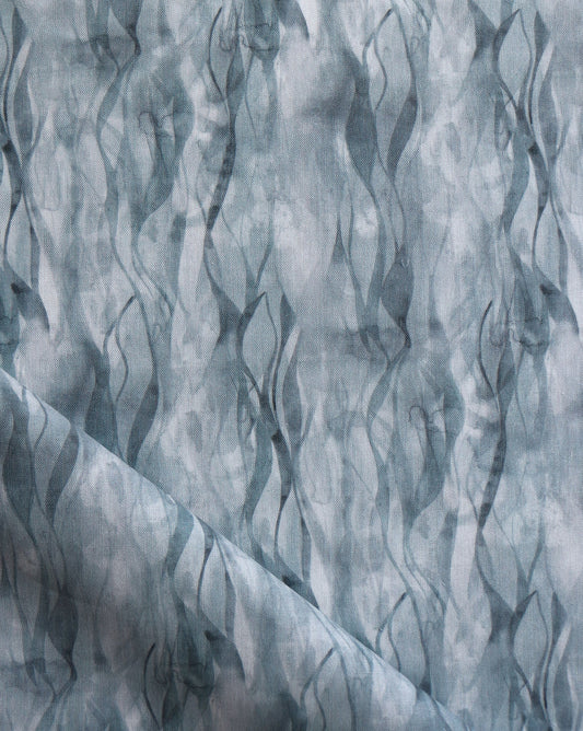 Eskayel Cascade in Lapis is a luxurious custom fabric featuring tones of navy blue.