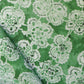 Eskayel’s Margherita fabric in leafy Arugula presents floral shapes in a loose lattice.
