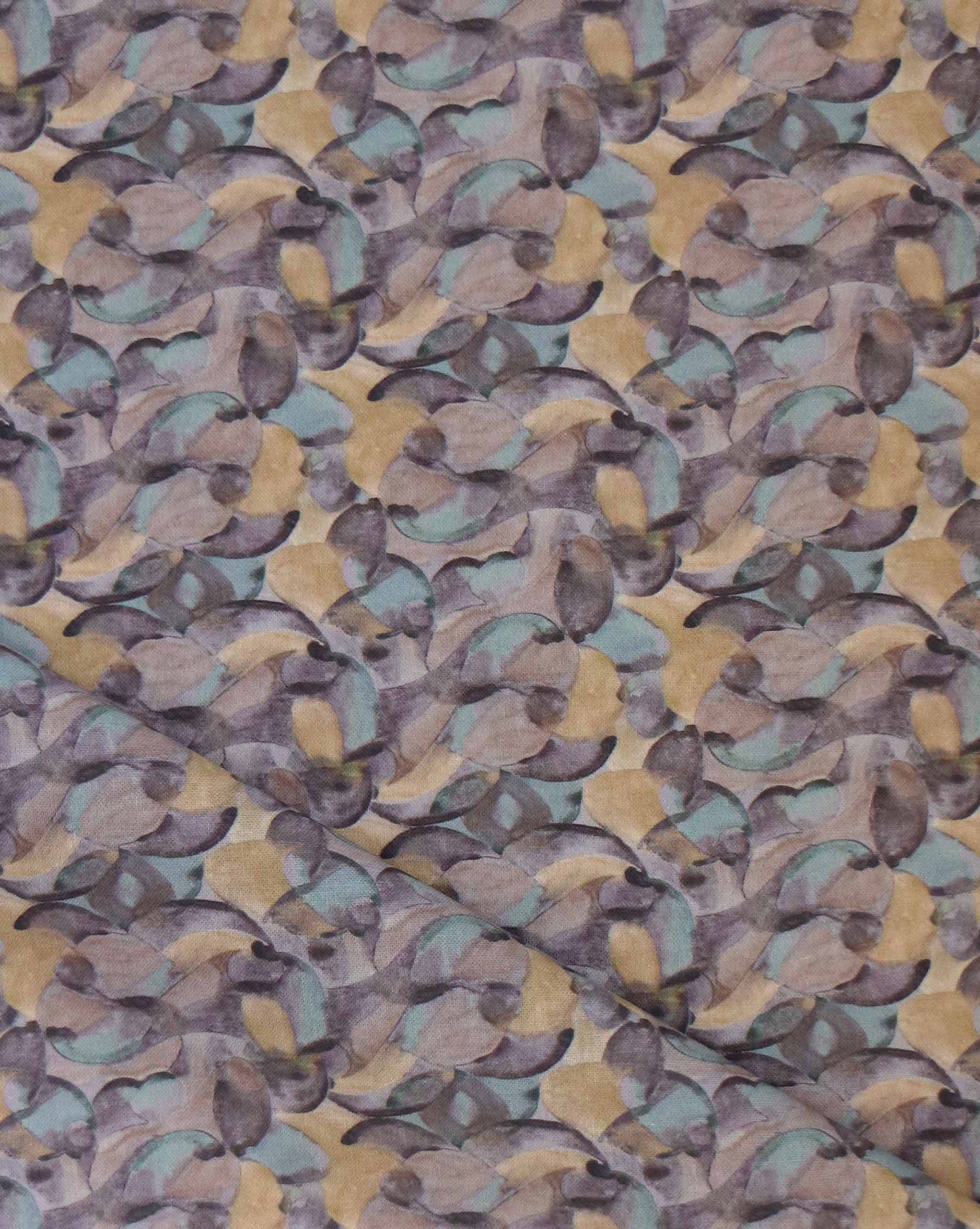 Orbs is an abstract fabric by Eskayel available in the dark multicolor Pebble colorway.