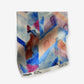 An abstract Sorisa Fabric Reef painting from the Ecuatorial Geometry collection on a white background