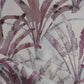A purple and white Travelers Palm Fabric Pomegranate with a watercolor pattern from Mexico